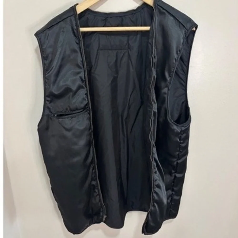 Wilsons Leather Thinsulate Zip In Vest‎ Liner Mens Large Black